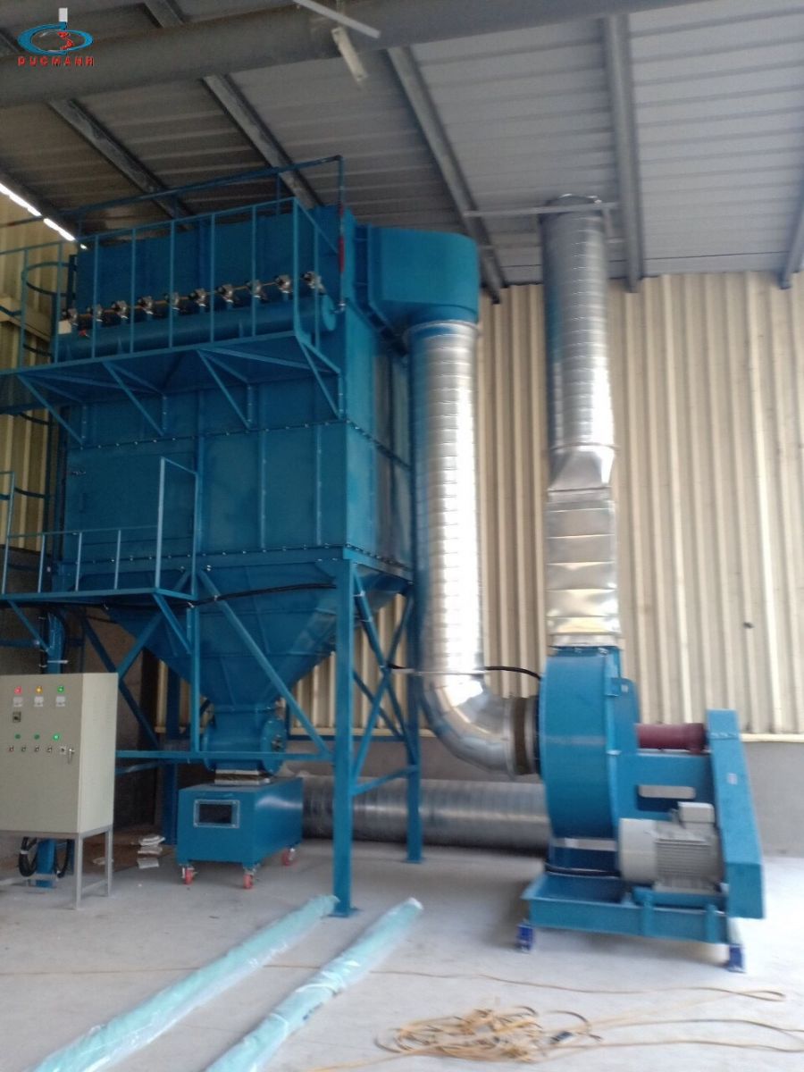 cấu tạo của hệ thống hút lọc bụi công nghiệp lắp đặt tại Hưng Yên