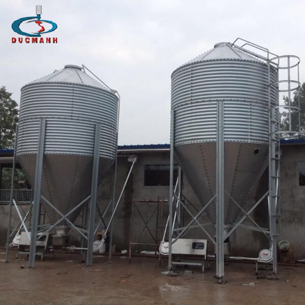 cấu tạo của silo chứa thức ăn chăn nuôi
