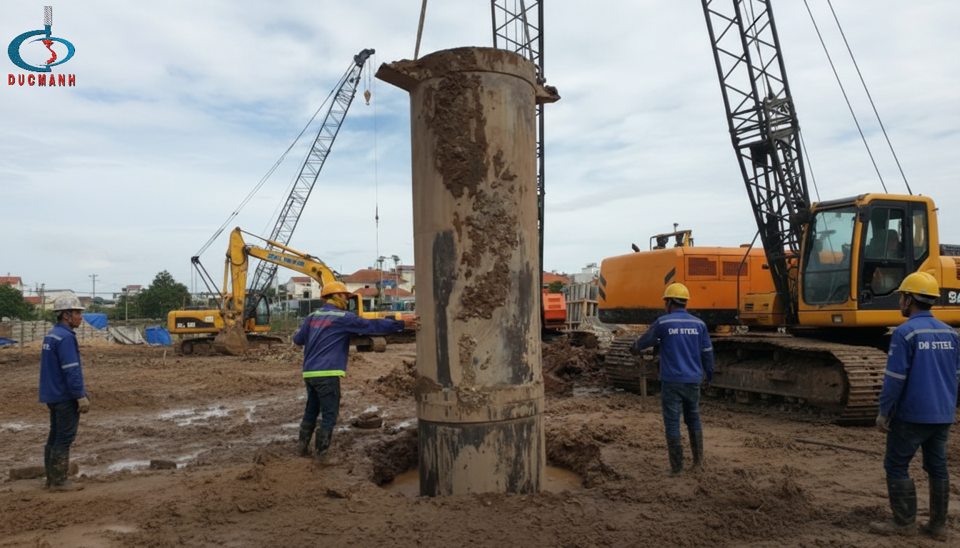 Gia công ván ống vách cọc khoan nhồi chất lượng tại Hưng Yên