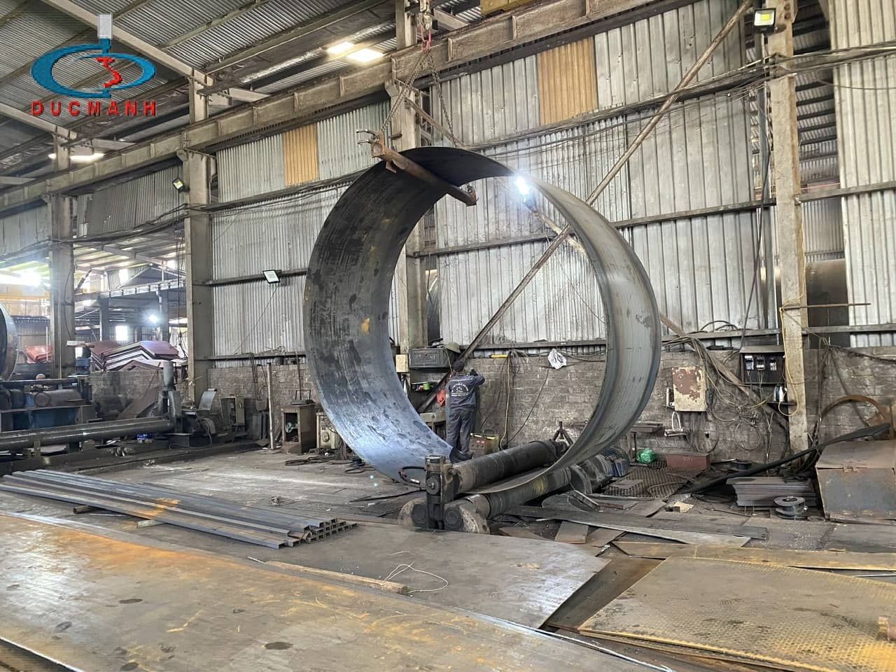 Lốc Ống Thép, Ống Tròn, Ống Côn Theo Yêu Cầu | Thép Đức Mạnh | 0972706868