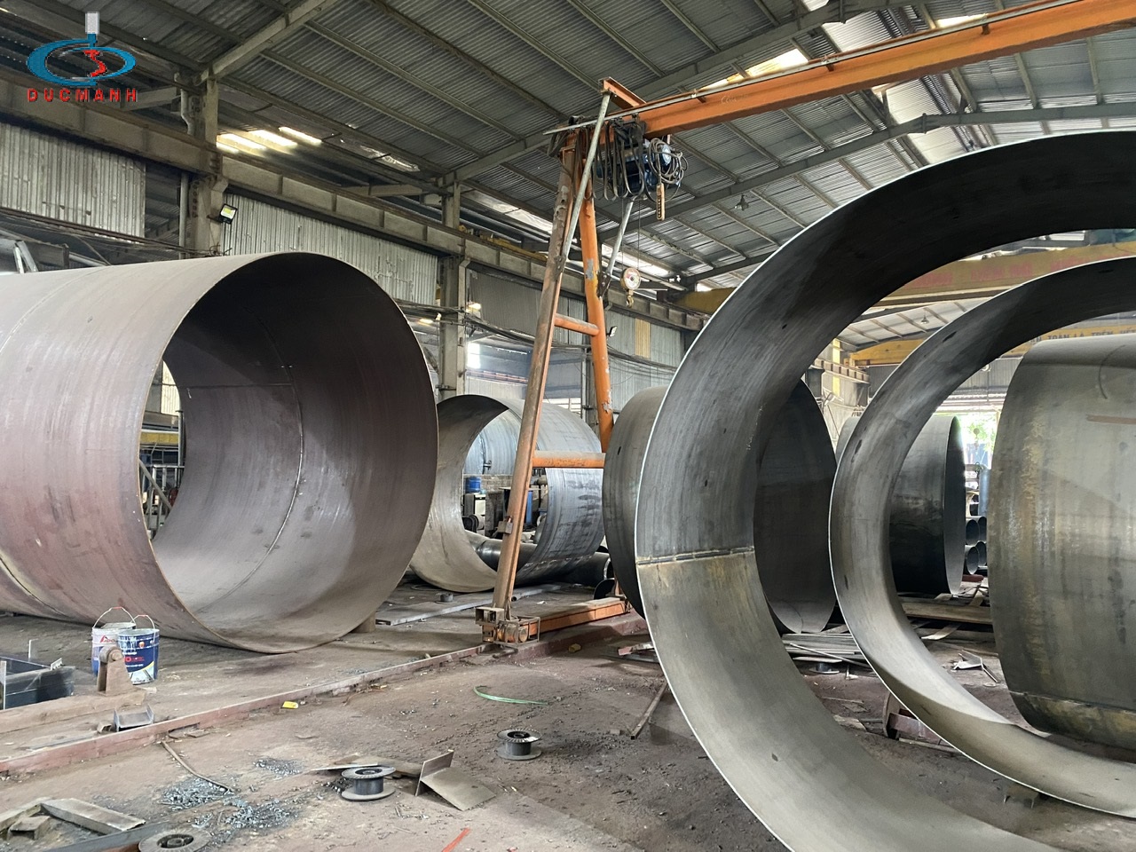 quy trình sản xuất bồn chứa công nghiệp tại Đức Mạnh