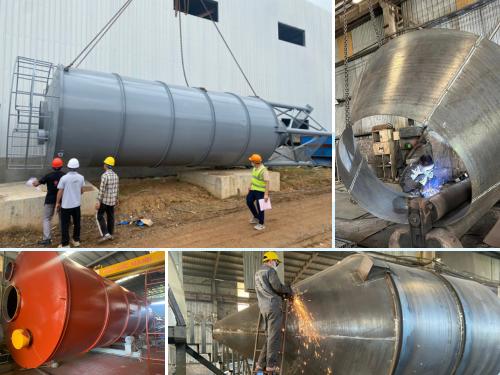 quy trình sản xuất silo công nghiệp cho nhà máy điện rác sóc sơn