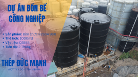 Dự án bồn chứa H2SO4 98% 1000 m³ nhà máy sản xuất giấy - Thép Đức Mạnh